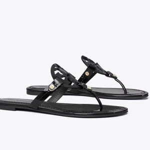 Tory Burch Black Patent Millers Size 8 $200